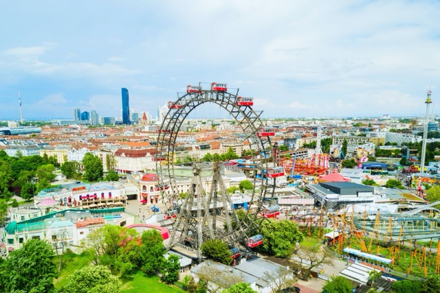 Family enjoying activities in Vienna